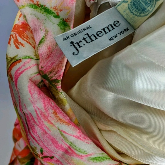 VINTAGE jr.theme 50s Floral Pleated Aline Dress - Picture 5 of 7